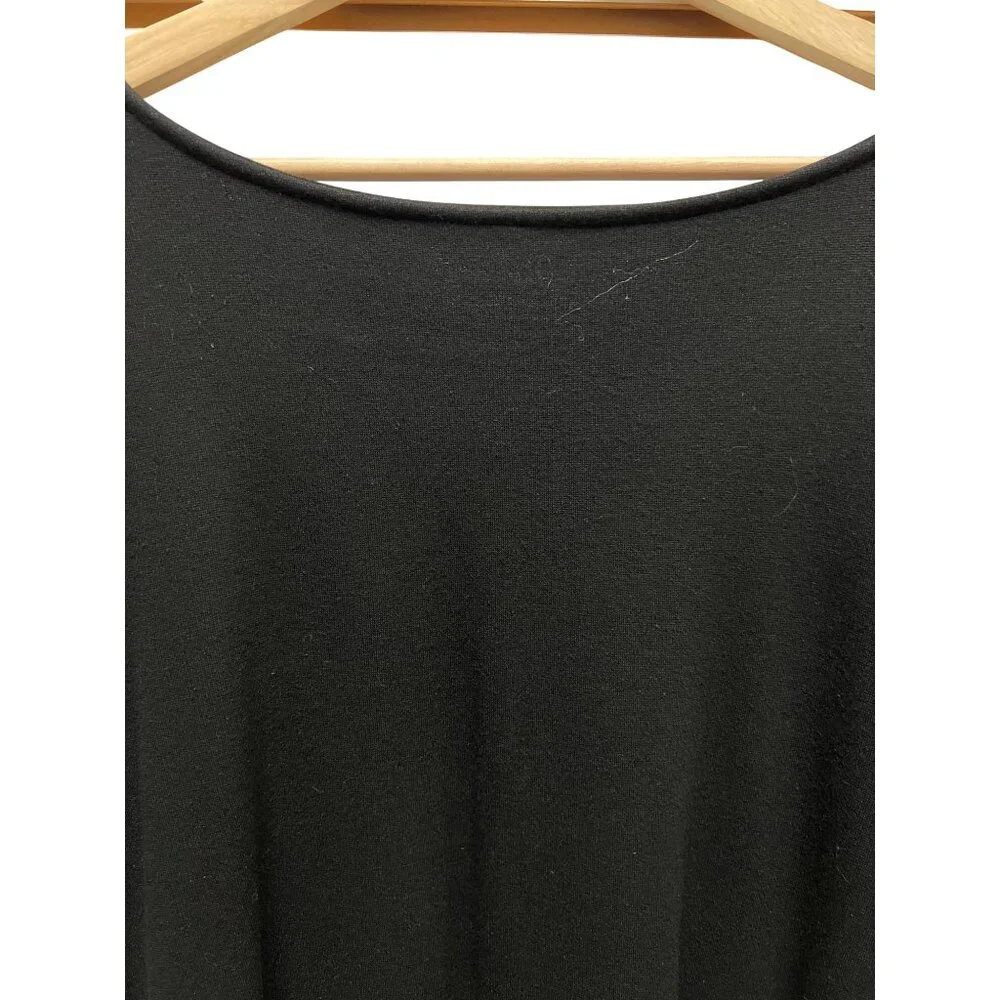 Chico's Black Knit Bell Sleeve with Crochet Detail Top - Picture 6 of 6